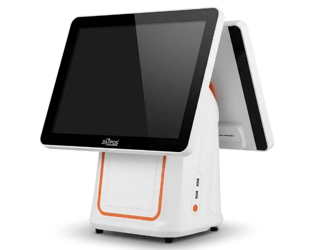 ZA‑DST15BWPI5G3 Dual Touch 15‑Inch POS System – Intel Core i5, 8GB RAM, 256GB SSD (White)